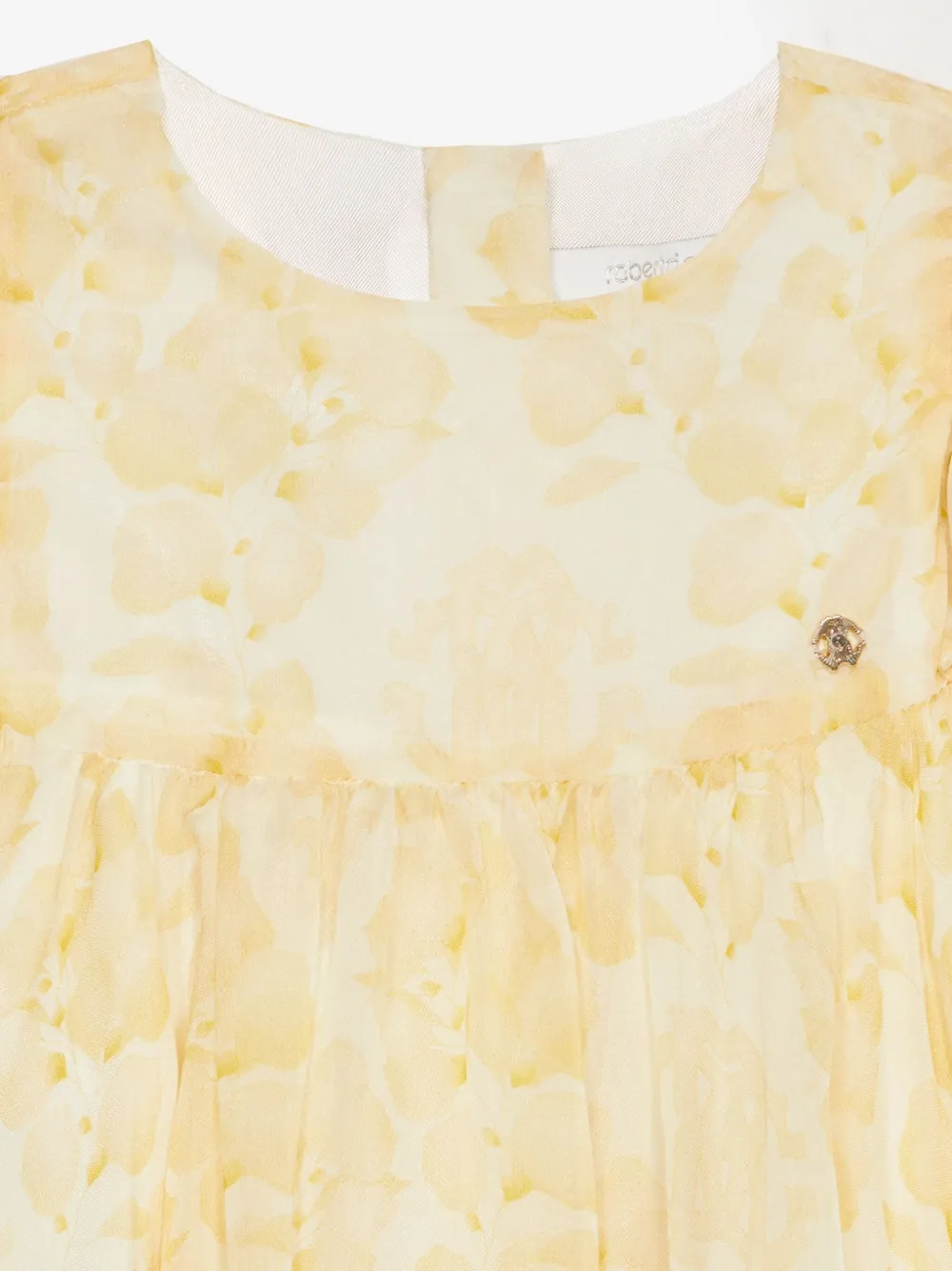 Roberto Cavalli Junior Jurk met abstract patroon Geel