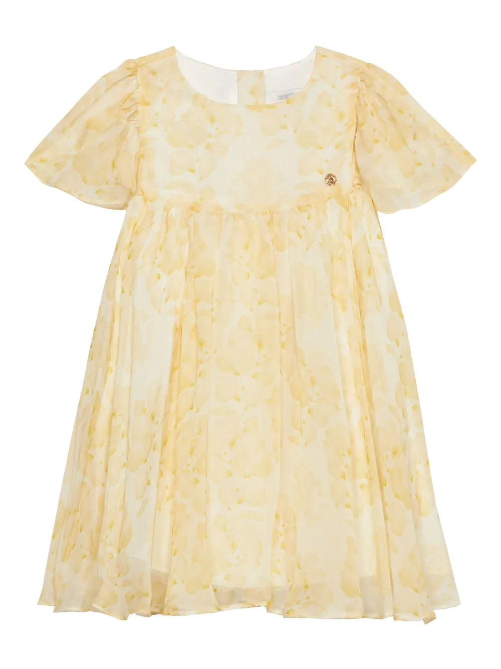 Roberto Cavalli Junior Jurk met abstract patroon Geel