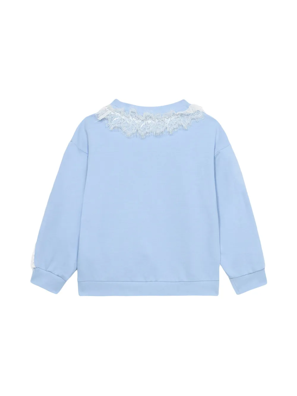 Roberto Cavalli Junior Moletom com detalhe de renda | Moletons com capuz e logo | Image 2