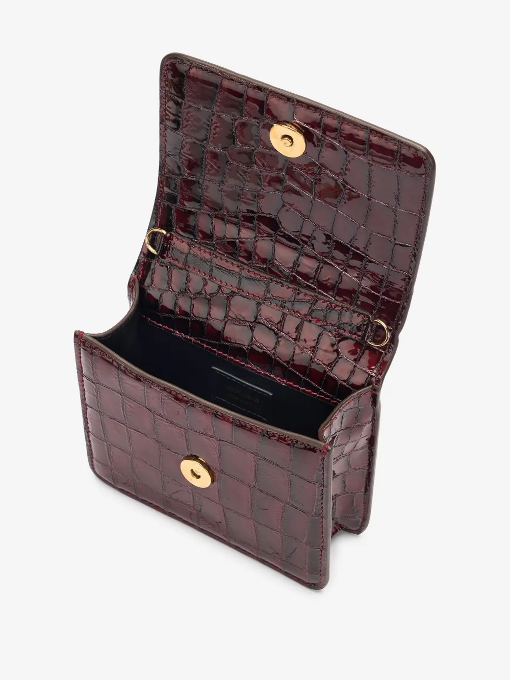 Roberto Cavalli Roar mini-tas met Crocodile-print Rood