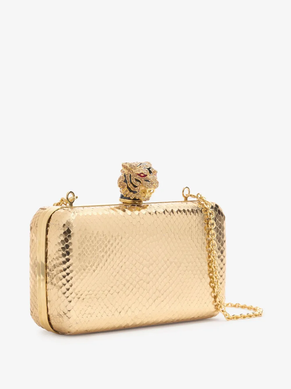 Roberto Cavalli Roar clutch Goud