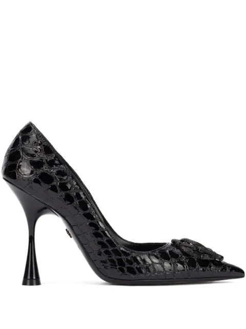 Roberto Cavalli zapatillas con efecto de piel de cocodrilo