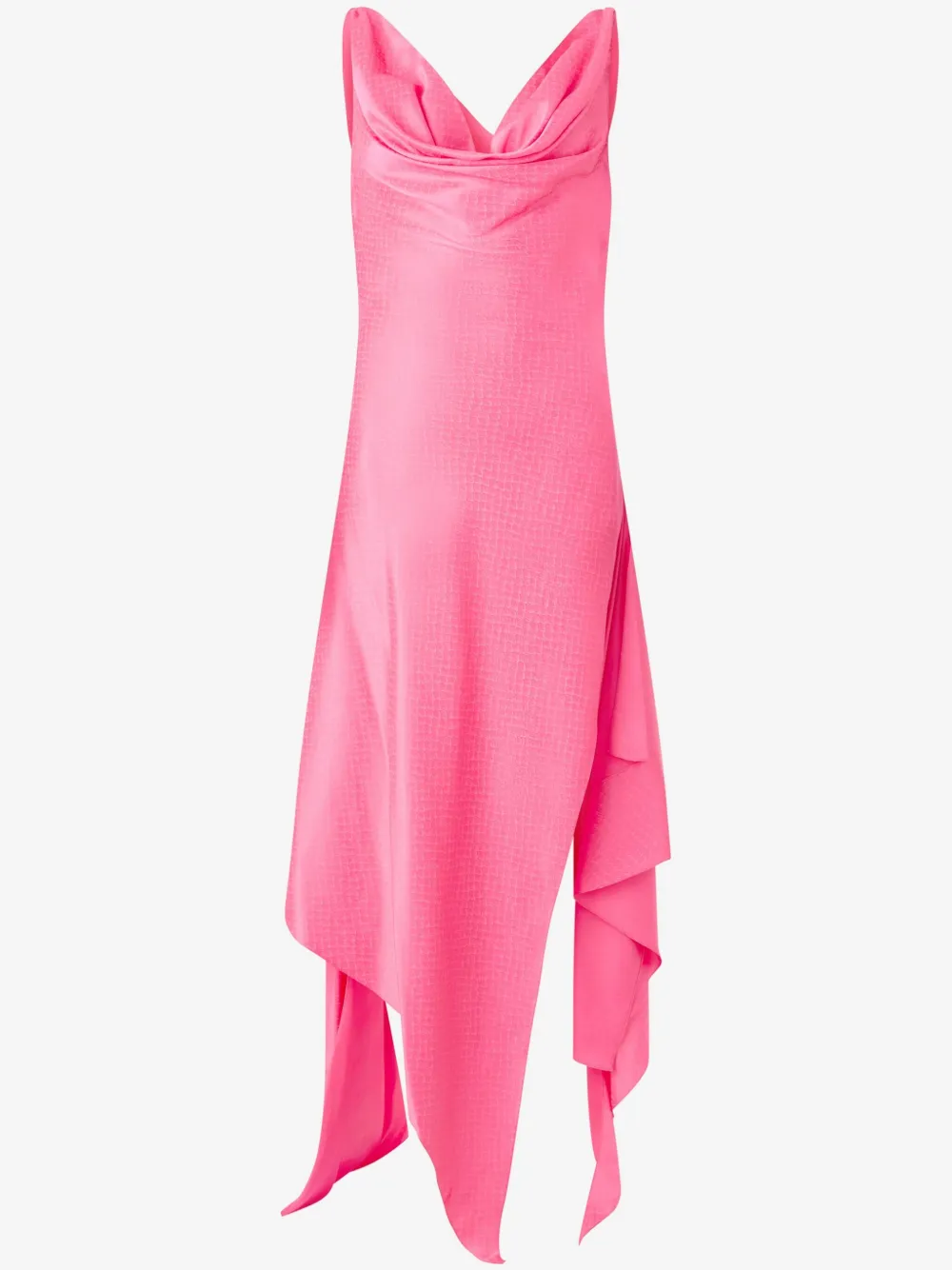 Shop Roberto Cavalli Silk Midi Dress In Pink