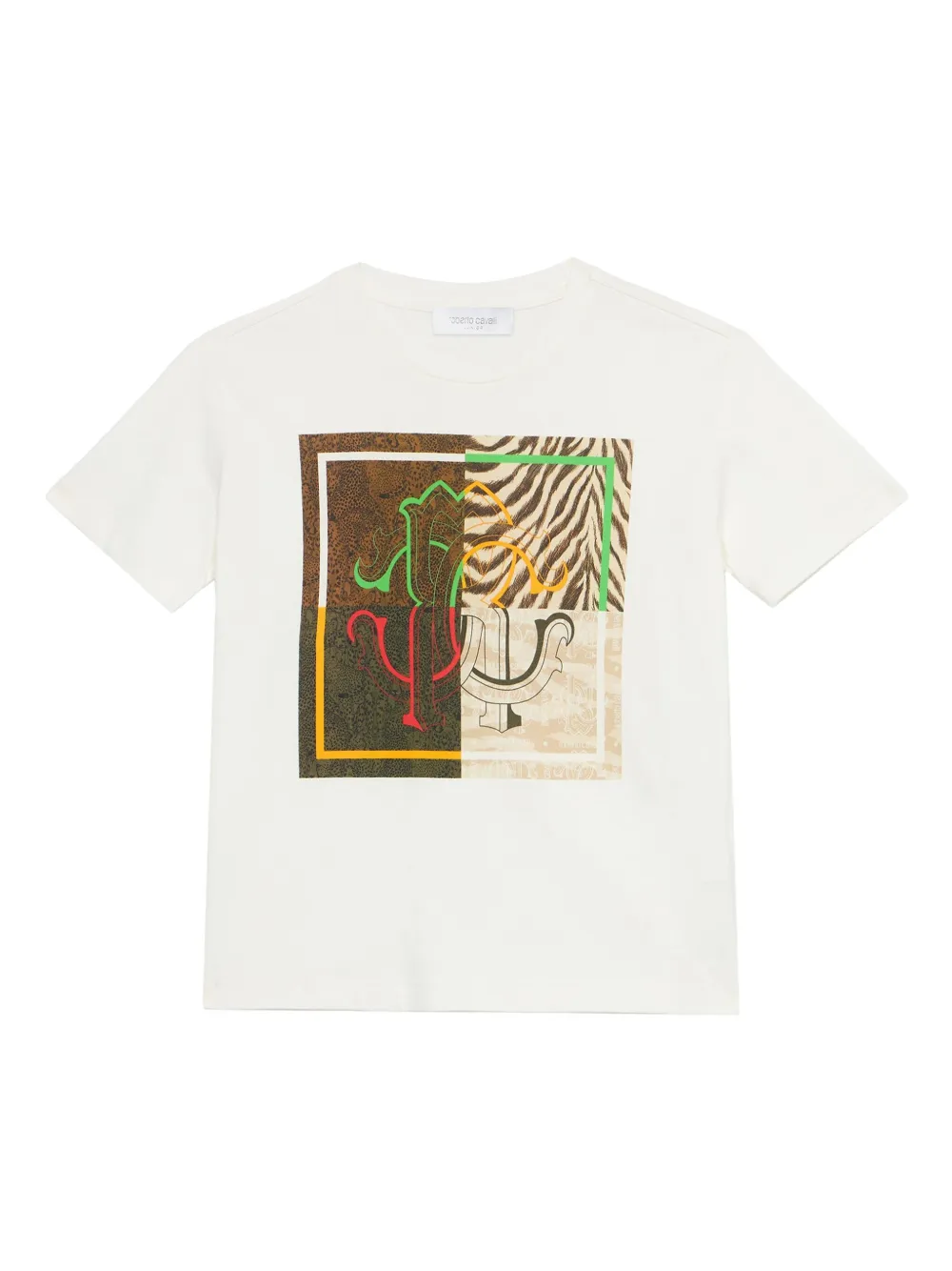 Roberto Cavalli Junior playera con estampado gráfico | blanco | Image 1