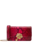 Roberto Cavalli snake-print shoulder bag - Pink