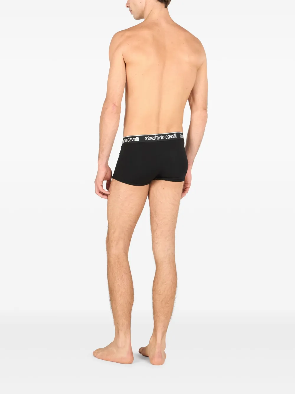  Roberto Cavalli Boxers à Taille Logo (lot De Deux) - Noir 
