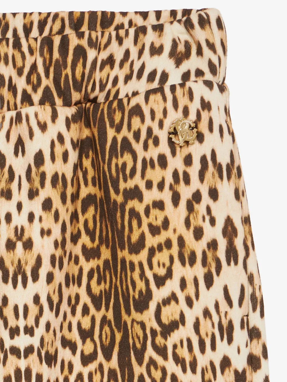 Roberto Cavalli Junior Broek met luipaardprint Beige