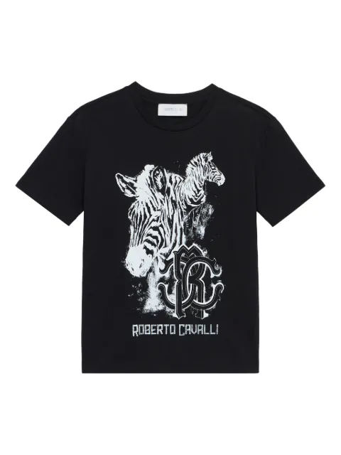 Roberto Cavalli Junior logo-print T-Shirt