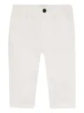 Roberto Cavalli Junior logo-embroidered chinos - White