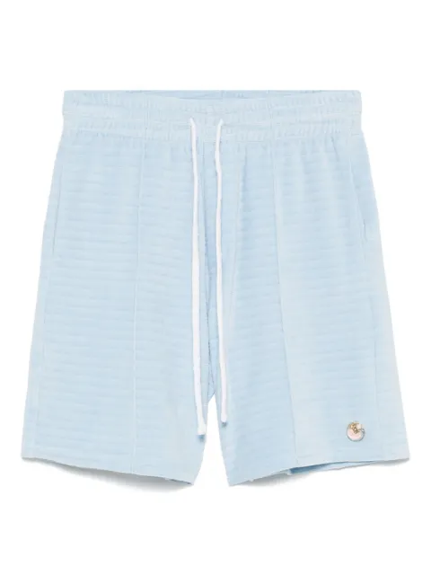 Casablanca shorts de velour con rayas estampadas
