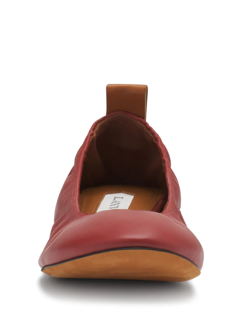 Lanvin leather ballerina shoes Red