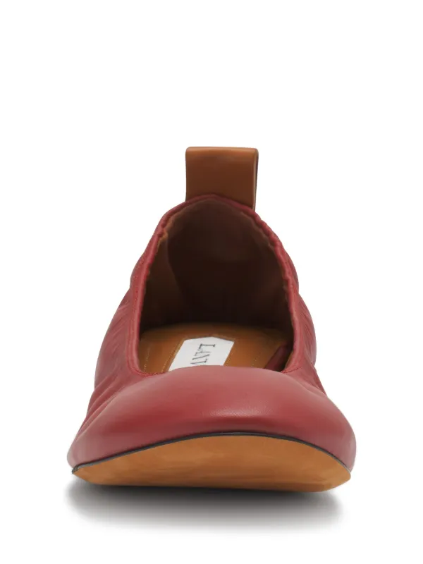 ランバン　フラットシューズ　やぎ革 Lanvin レザーフラットシューズ | ニュートラル | FARFETCH JP