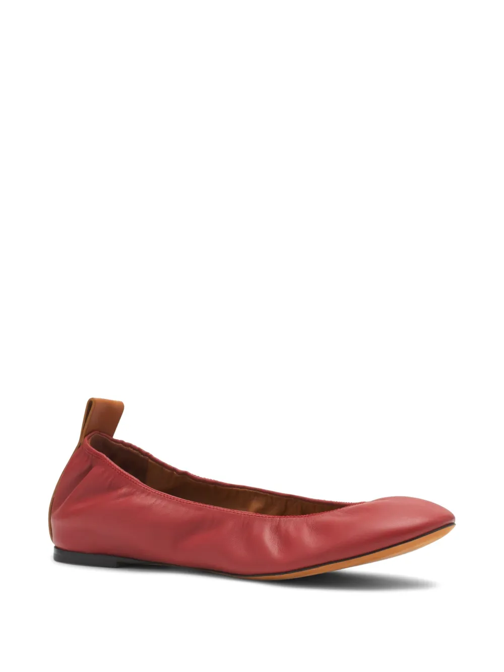 Lanvin leather ballerina shoes Red