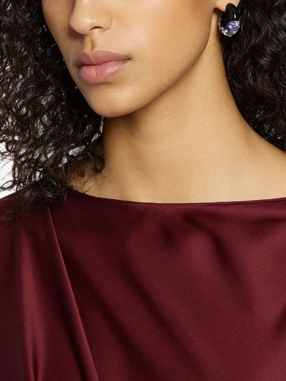 Lanvin Oorringen verfraaid met kristallen - Zwart