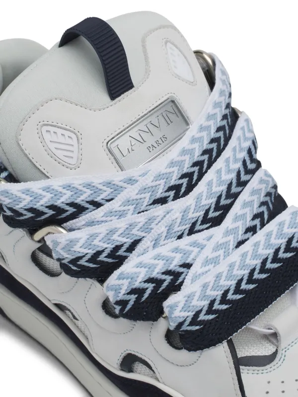 ★Lanvin★ ブルー Curb スニーカー Lanvin SSENSE Exclusive Blue Curb Sneakers Lanvin