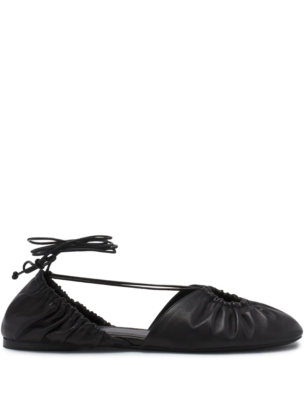 Lanvin leather ballerina shoes Black