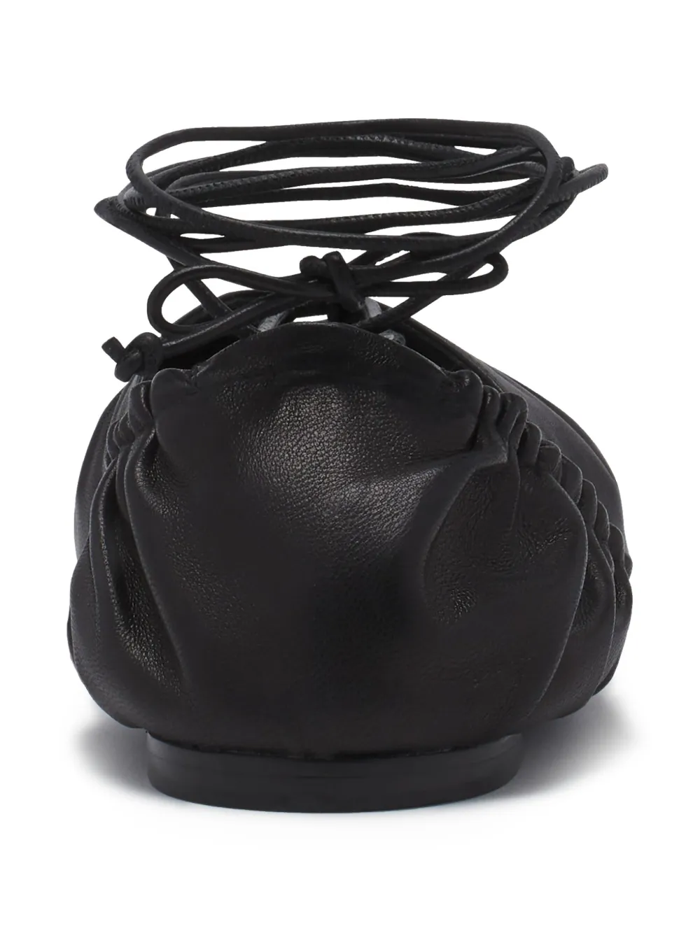 Lanvin leather ballerina shoes Black