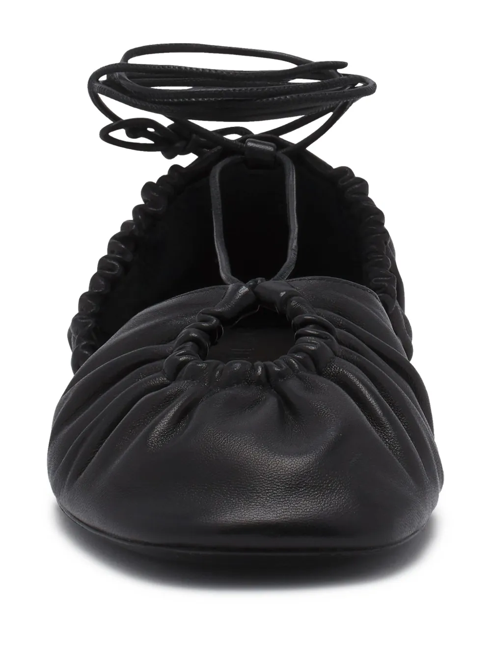 Lanvin leather ballerina shoes Black