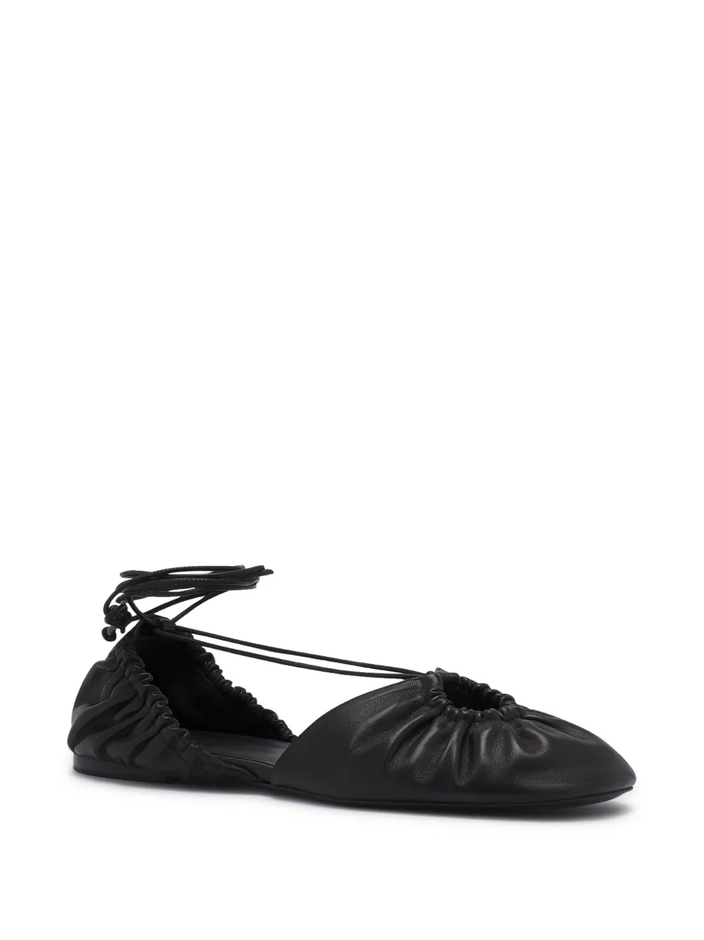 Lanvin leather ballerina shoes Black