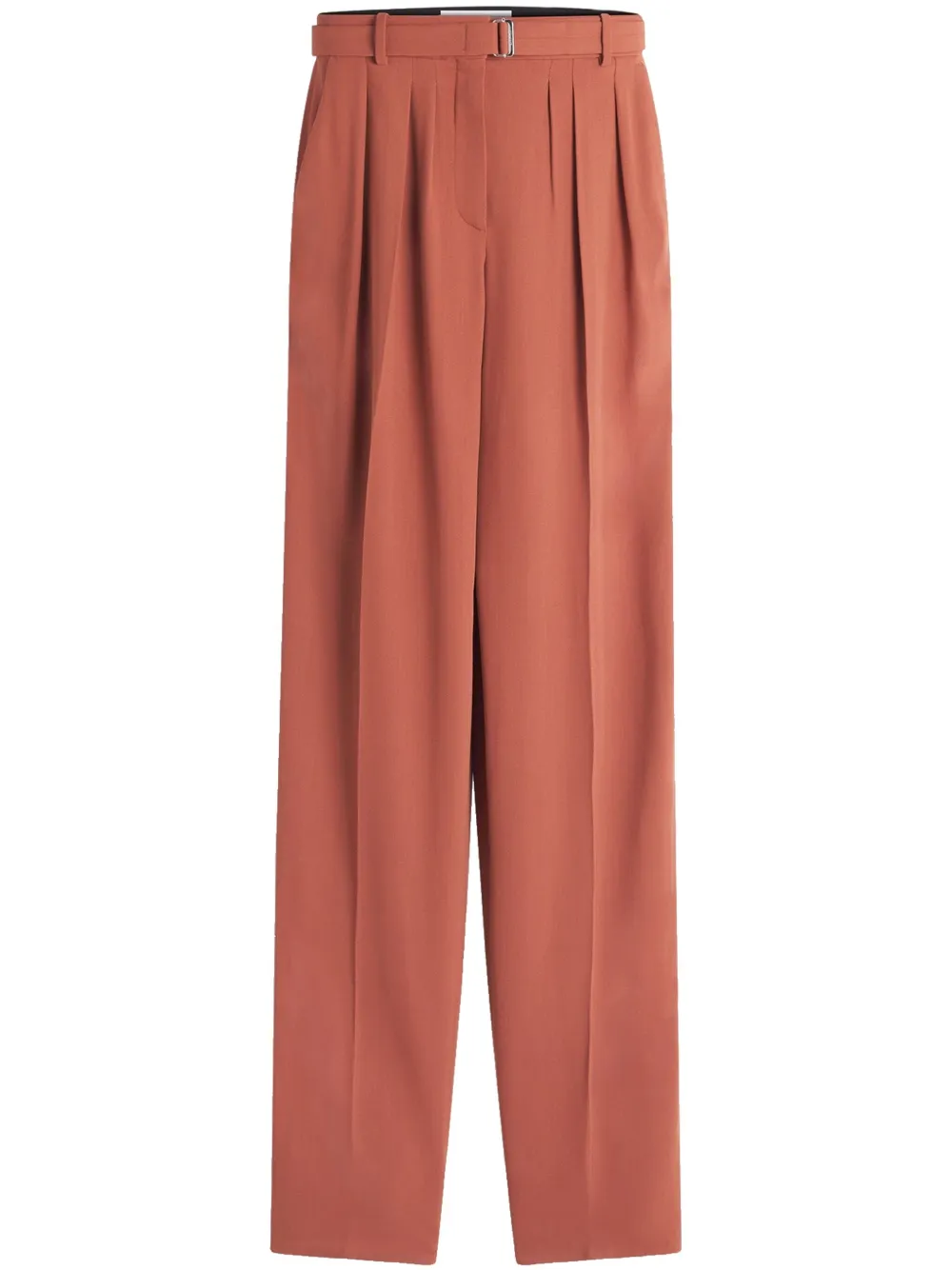 Lanvin High waist broek met plooien Oranje