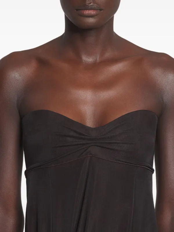 ワンピース Lanvin Dress With Drape Lanvin Draped Dress | Brown | FARFETCH