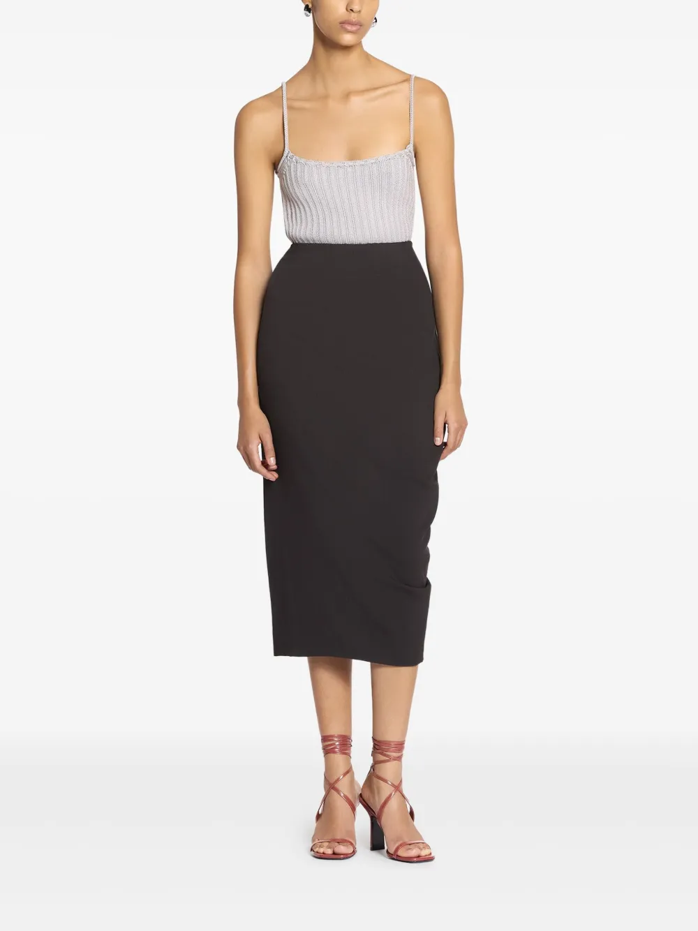 Lanvin Asymmetrische rok - Zwart