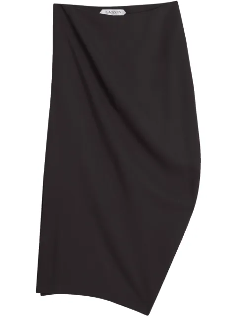 Lanvin falda con dobladillo asimétrico
