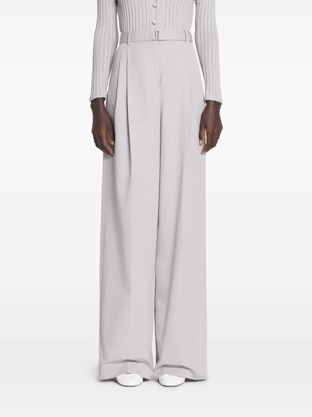 Lanvin Broek met wijde pijpen Grijs
