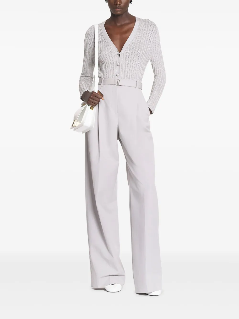 Lanvin Broek met wijde pijpen Grijs