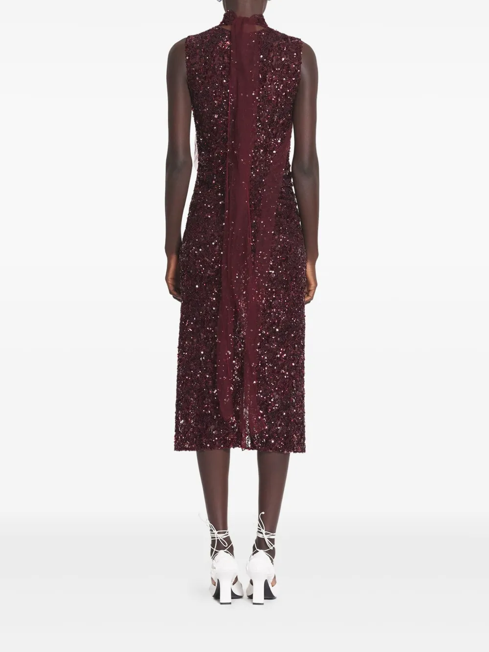 Lanvin Jurk met pailletten Rood