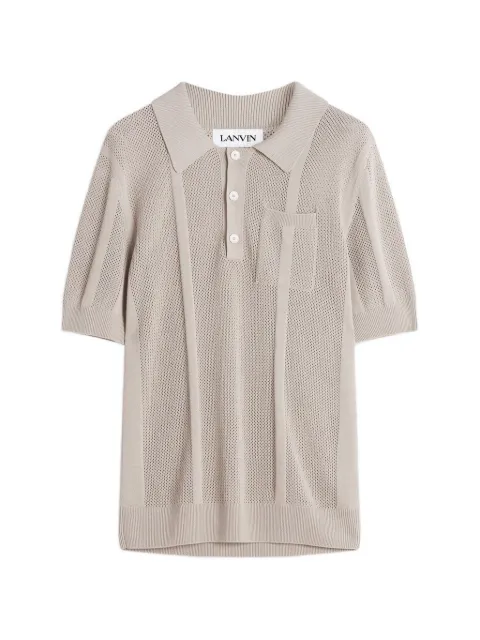 Lanvin playera tipo polo de tejido flojo