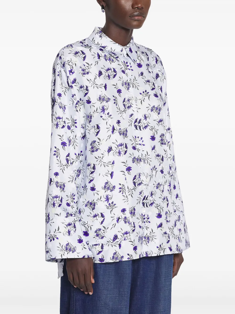 Lanvin Blouse met bloemenprint Wit