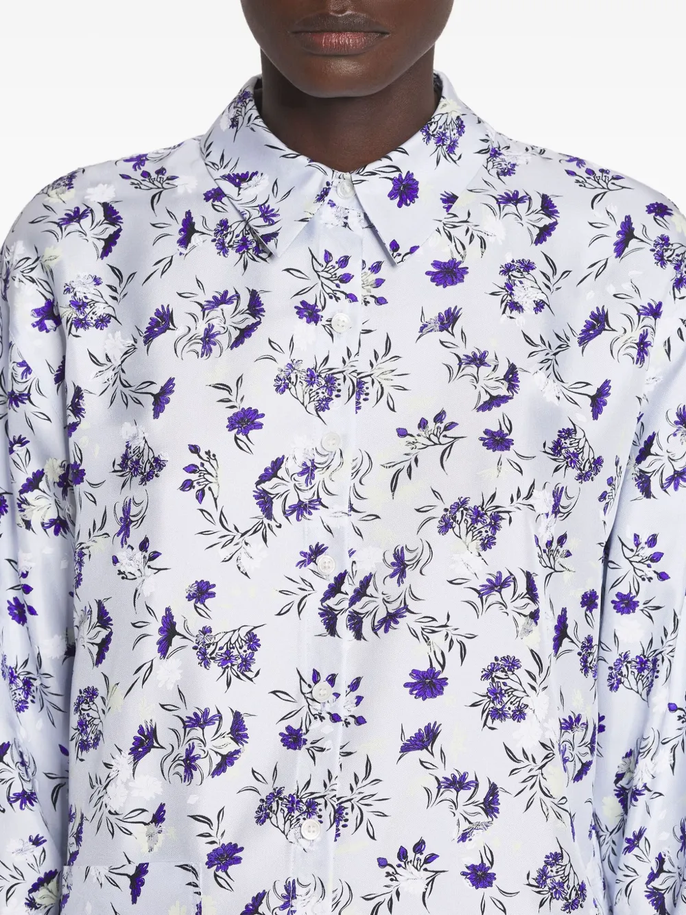 Lanvin Blouse met bloemenprint Wit