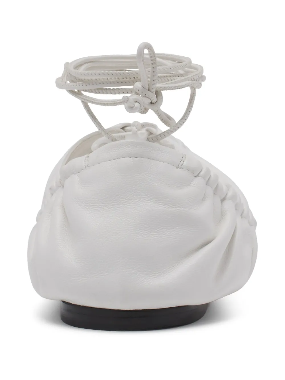 Lanvin leather ballerina shoes White