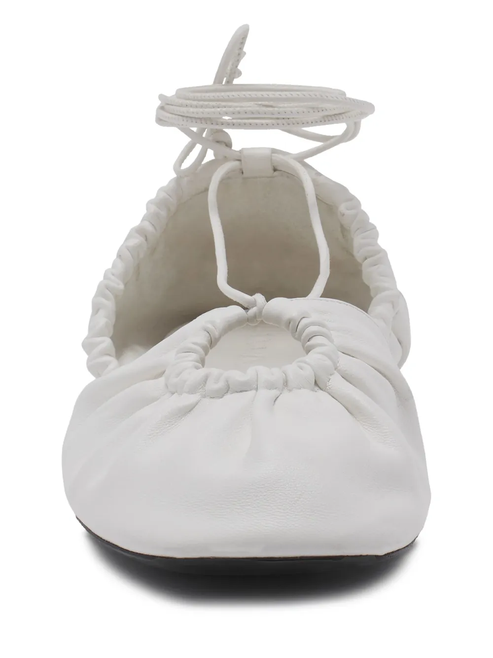 Lanvin leather ballerina shoes White