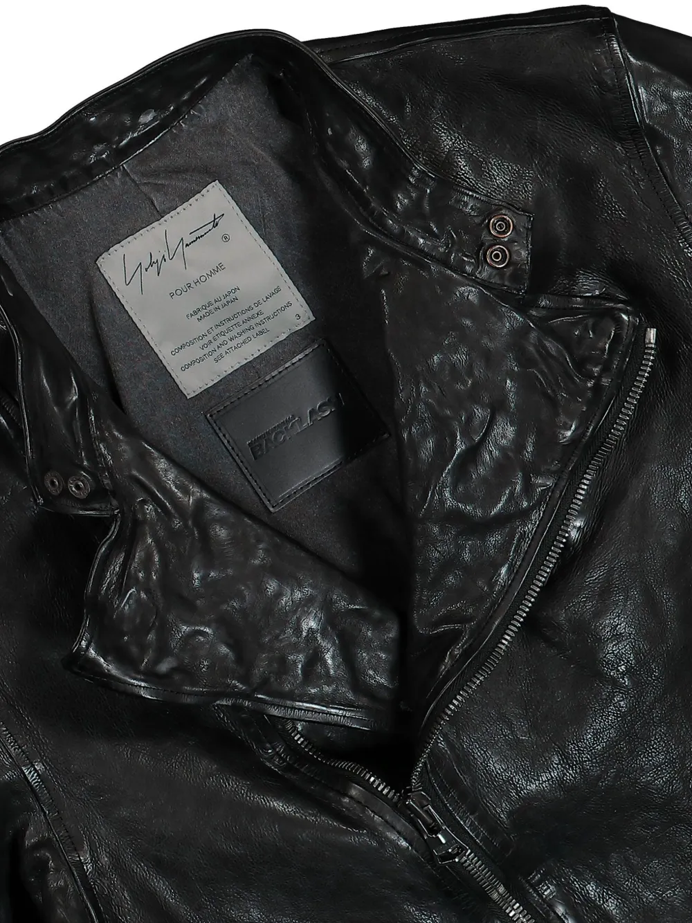 Yohji Yamamoto Backlash Double Riders bikerjack Zwart