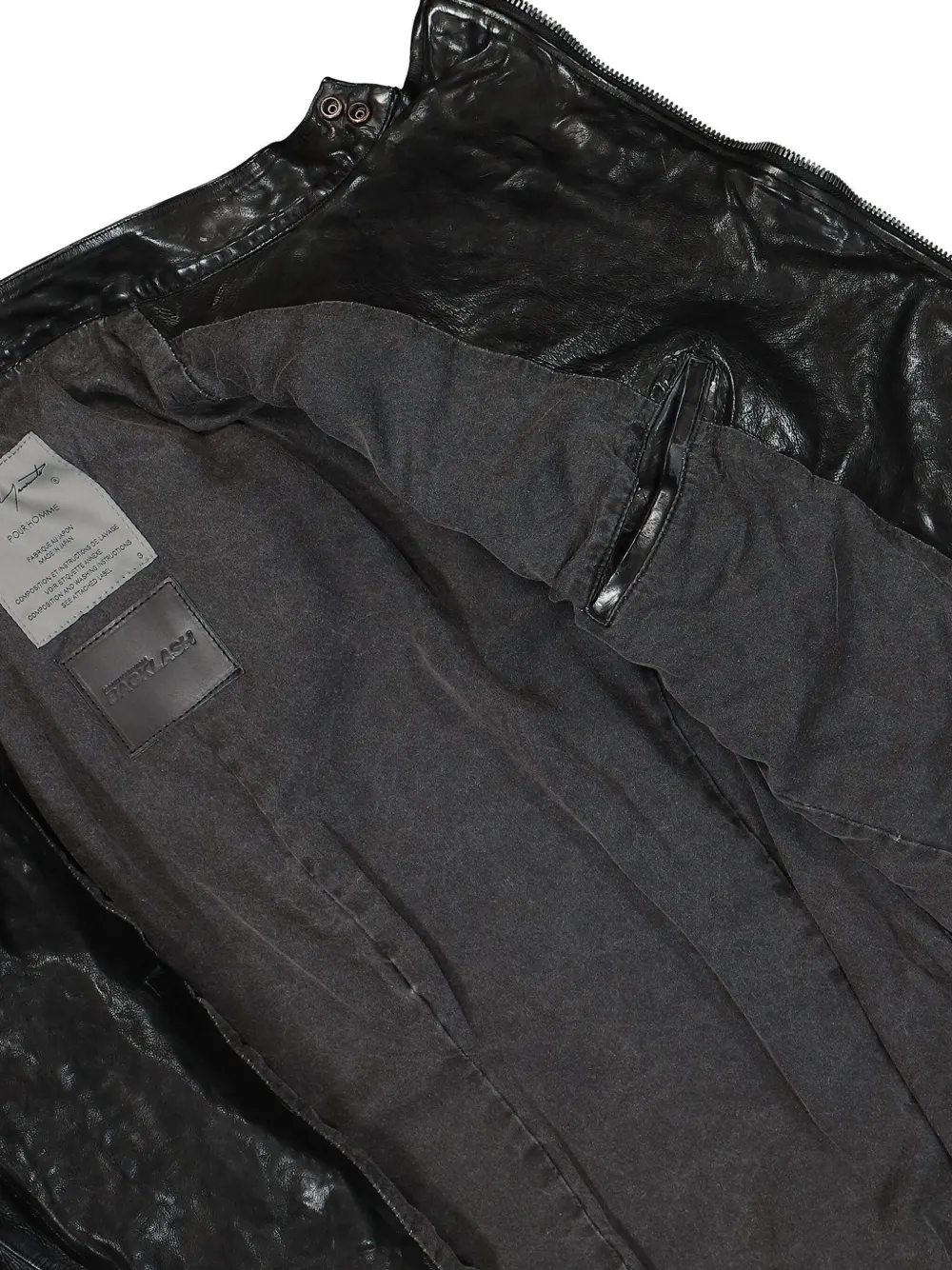 Yohji Yamamoto Backlash Double Riders bikerjack Zwart