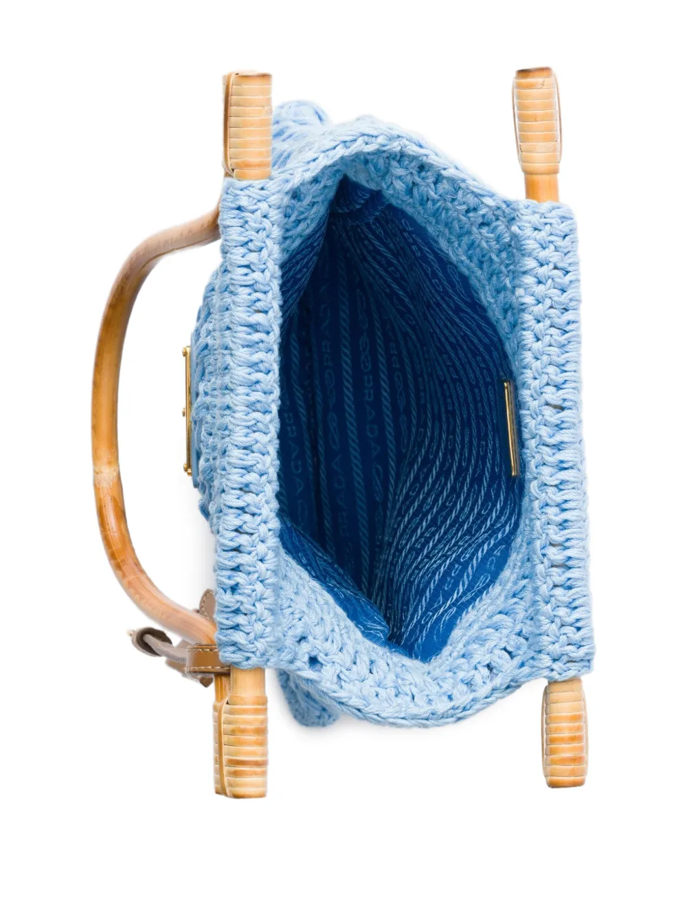 Prada Kleine gehaakte handtas Blauw