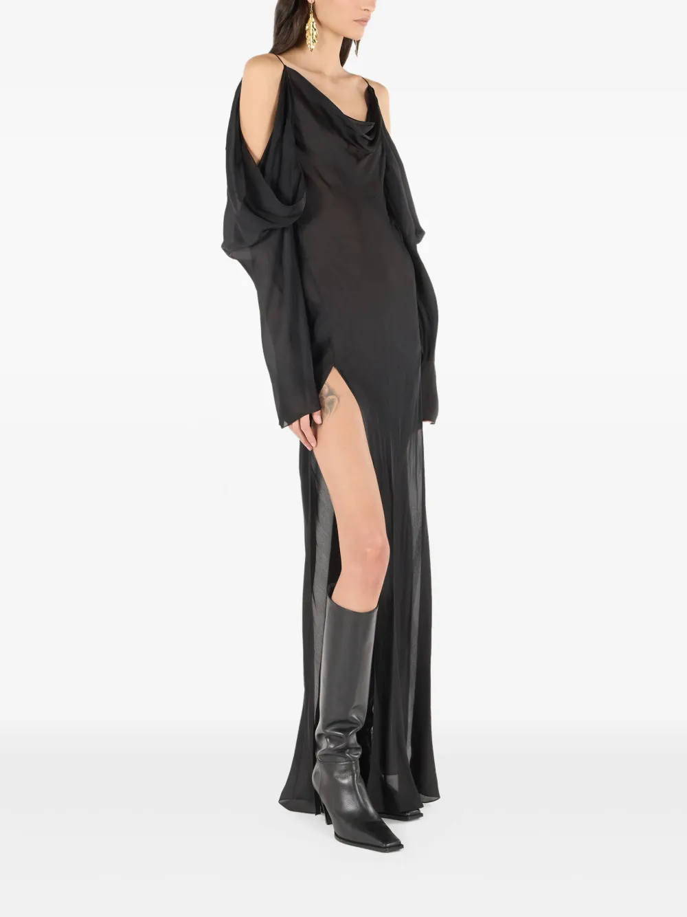 ROBERTO CAVALLI SILK MAXI DRESS