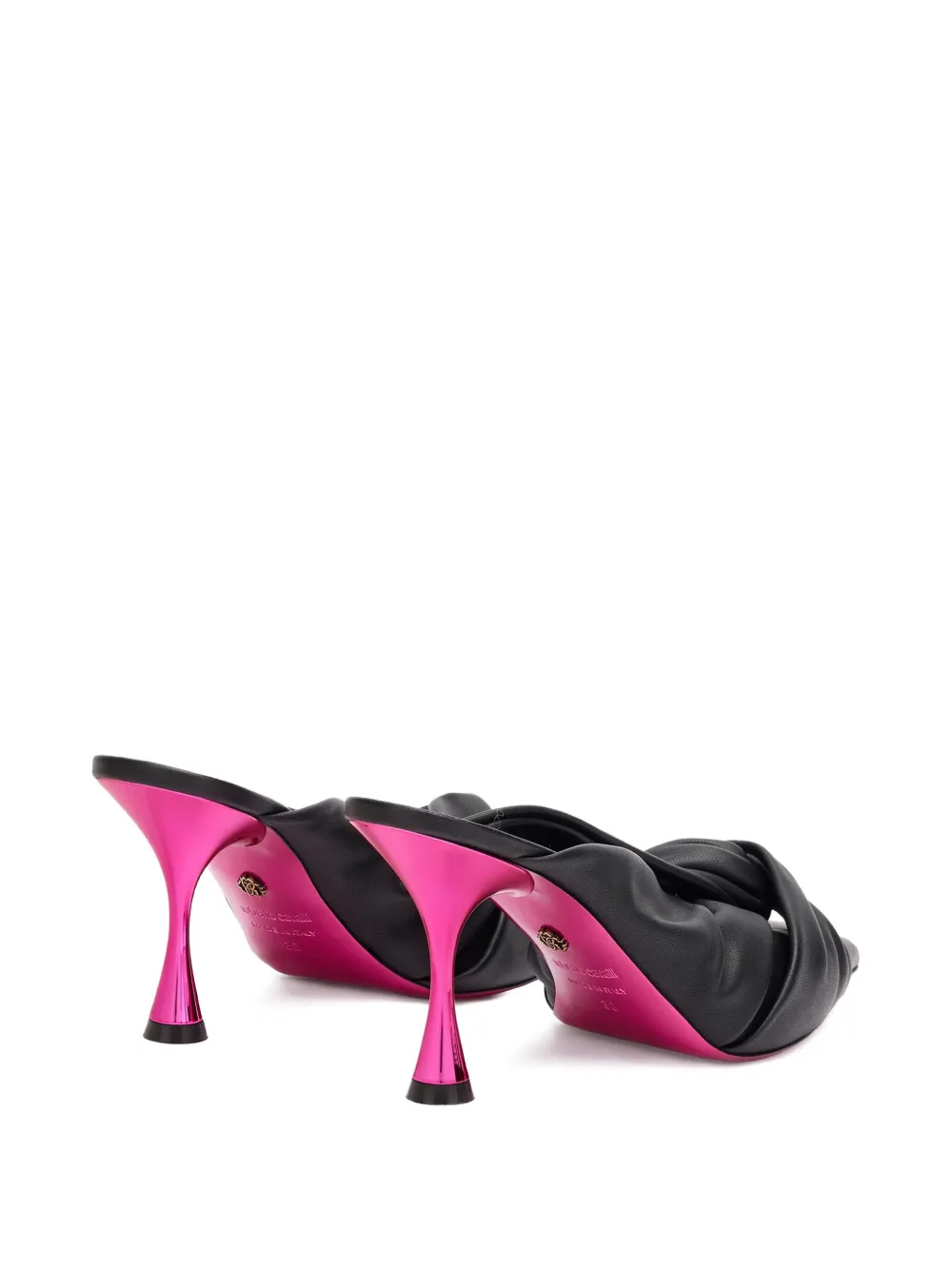 Roberto Cavalli Gedraaide muiltjes Zwart