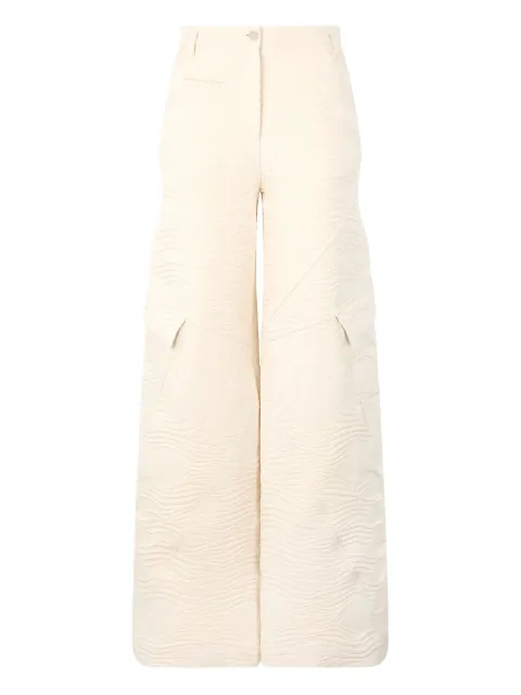 Roberto Cavalli zebra-jacquard cargo trousers