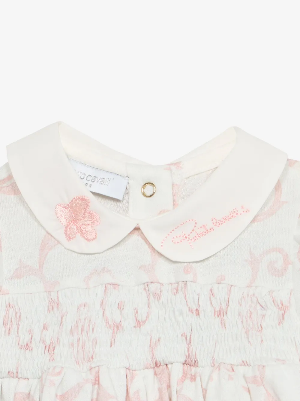 Roberto Cavalli Junior Romper met print Wit