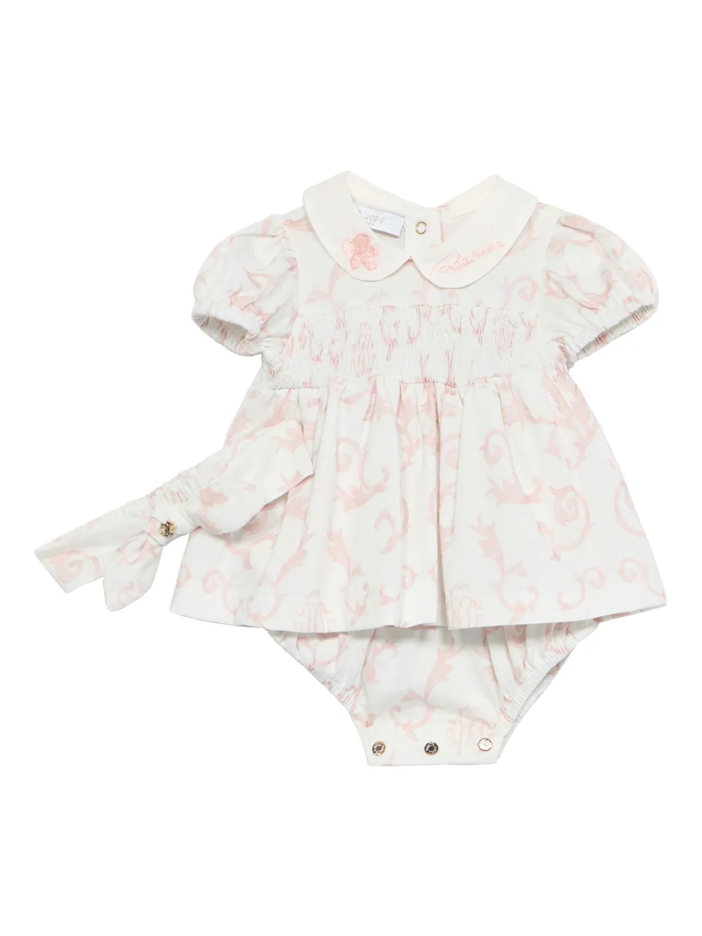 Roberto Cavalli Junior Romper met print Wit