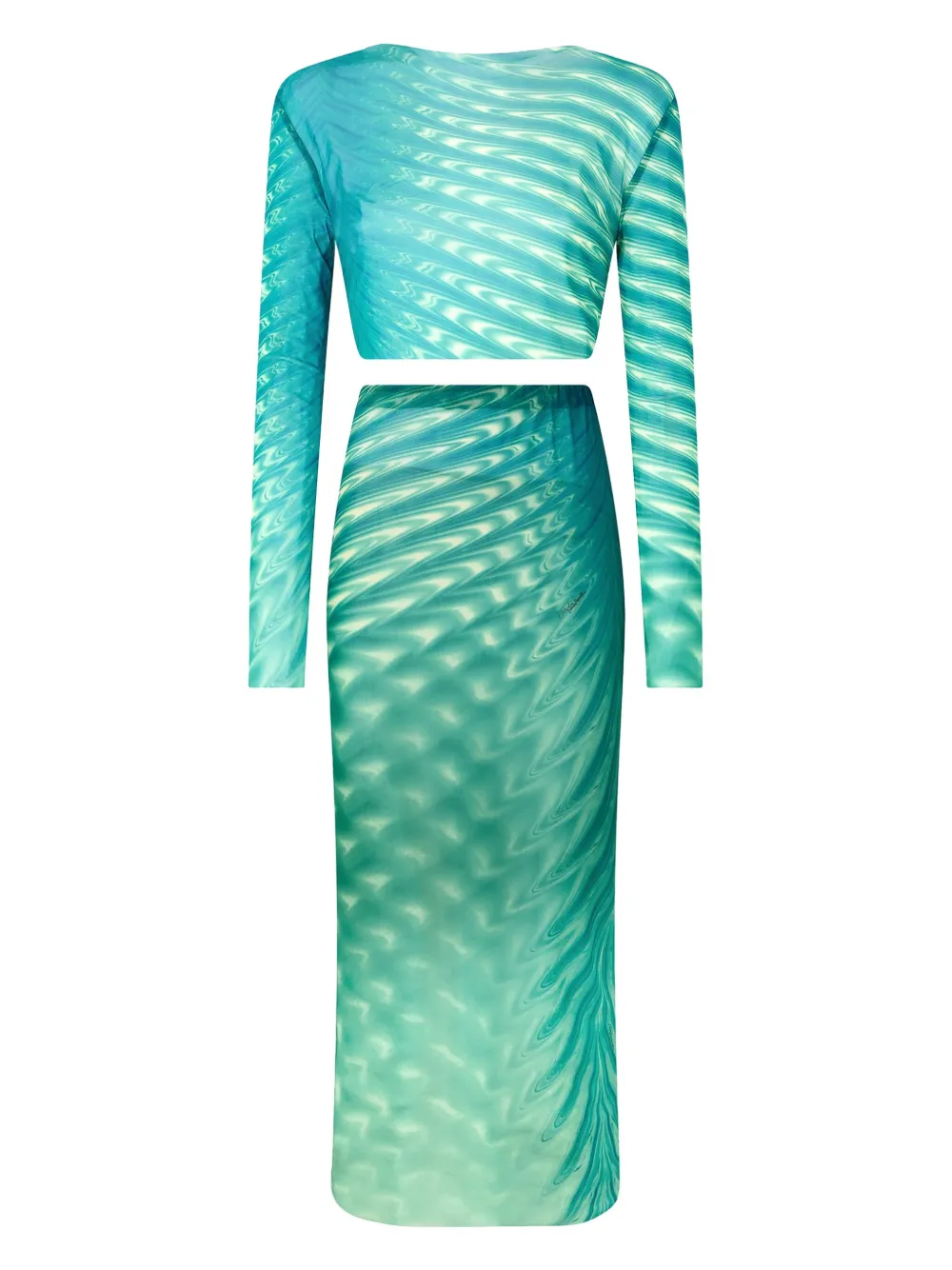 Roberto Cavalli Midi-rok met print Groen