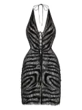 Roberto Cavalli Ray Of Gold mini dress - Black