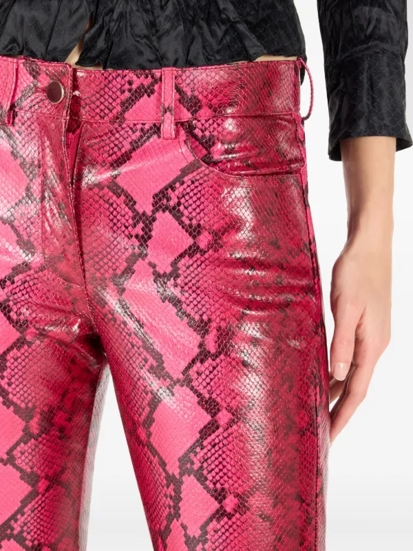 Roberto Cavalli ロベルトカヴァッリ　花柄フレアパンツ ピンク ロベルト カヴァリ (ROBERTO CAVALLI)レディース/ジーンズ