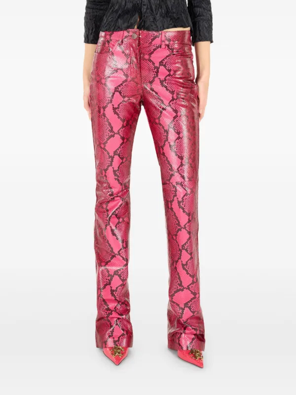 Roberto Cavalli ロベルトカヴァッリ　花柄フレアパンツ ピンク Roberto Cavalli ロベルトカヴァッリ 花柄フレアパンツ ピンク