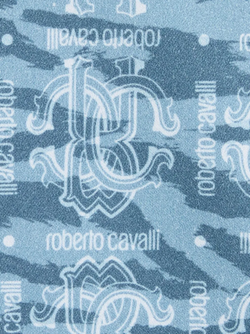 Roberto Cavalli All-over Print Shirt In Blue