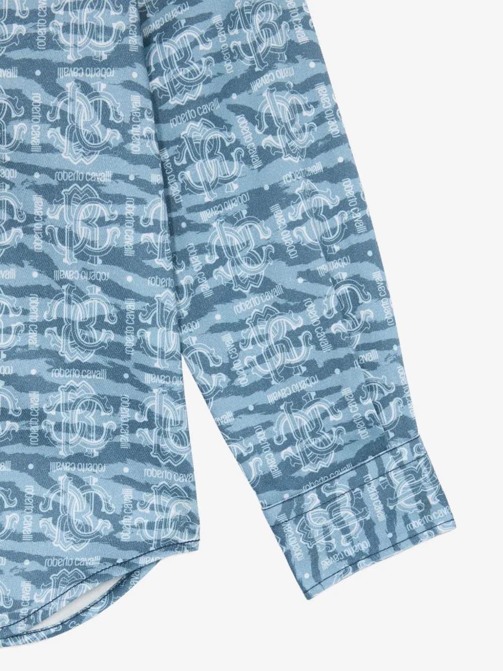 Roberto Cavalli Junior Shirt met print Blauw