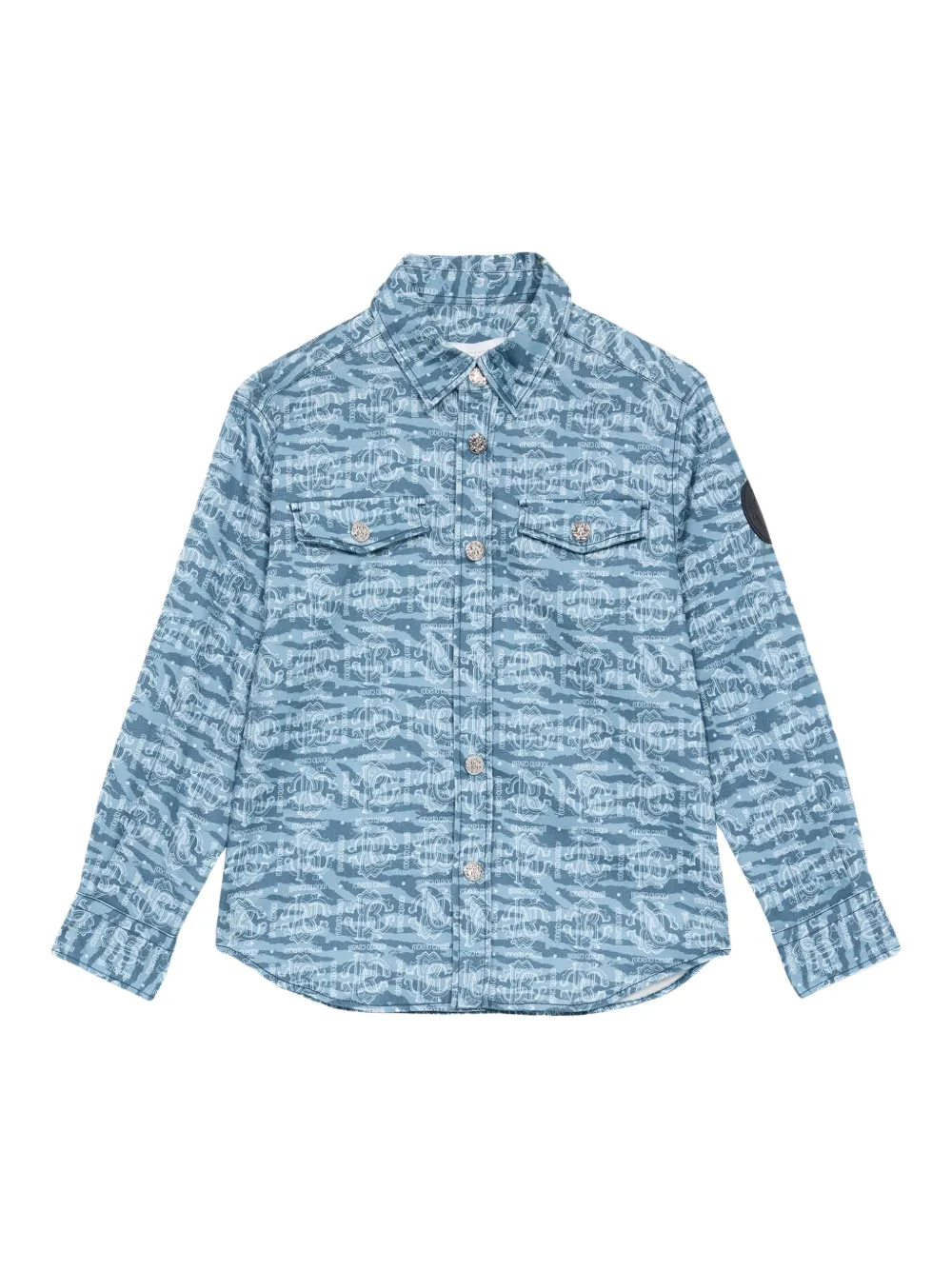 Roberto Cavalli Junior Shirt met print Blauw